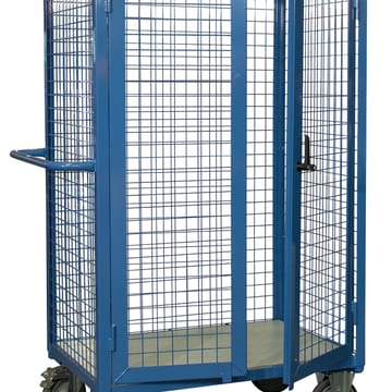 Chariot conteneur grillagé