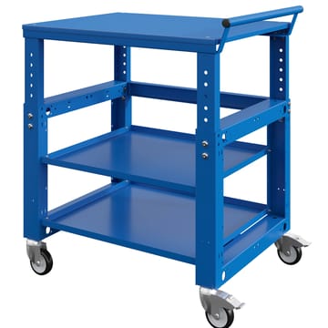 Chariot réglable par crémaillière