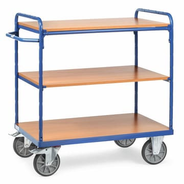 Chariot à plateaux bois