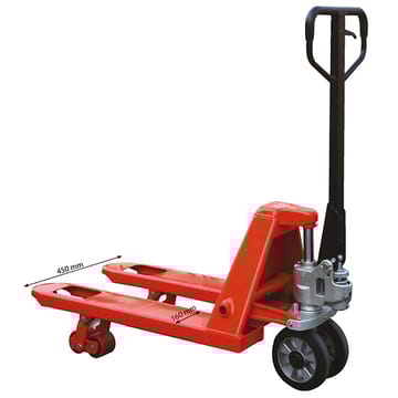 Transpalette manuel 2500 kg écartement extérieur des fourches 450 mm 