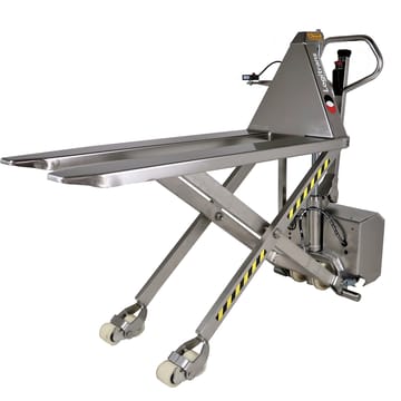 Transpalette haute levée électrique inox