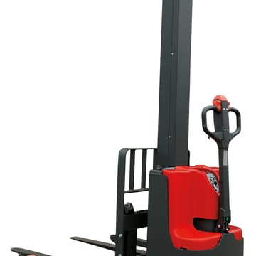 Gerbeur électrique mât poutre  1 Tonne avec longerons encadrants