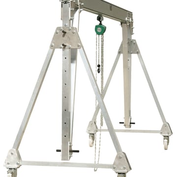 Portique d'atelier mobile pliable en aluminium