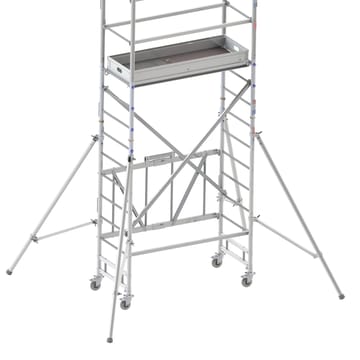 Echafaudage roulant et pliant en aluminium