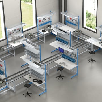 Poste de travail modulable