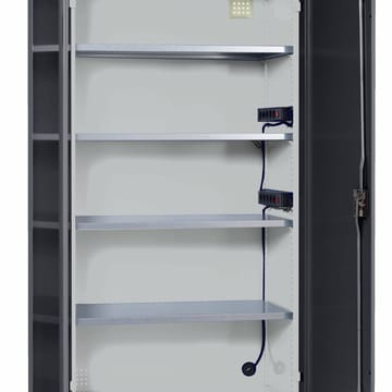 Armoire à portes battantes avec prises électriques