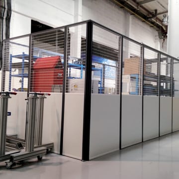 Cloison d'atelier modulaire