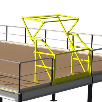Barrière écluse basculante