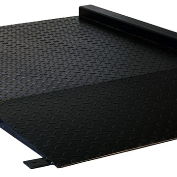 Balance plateforme au sol surbaissée en acier avec indicateur inox