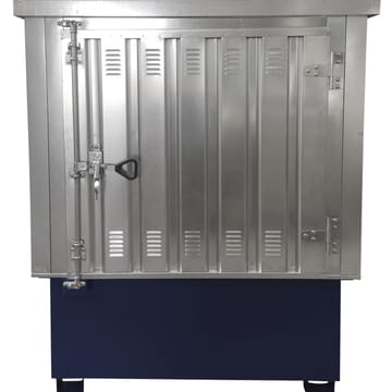 Box de stockage avec rétention pour IBC