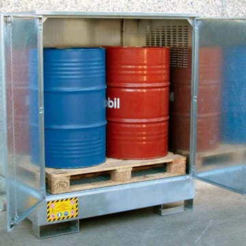 Box de stockage avec rétention