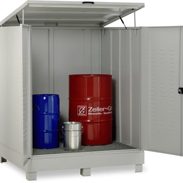 Box de stockage avec rétention en acier