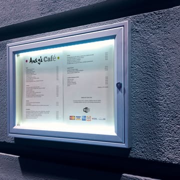 Vitrine d'affichage extérieur