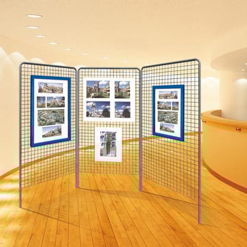 Grille d'exposition modulable