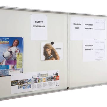 Vitrine d'affichage intérieur coulissante