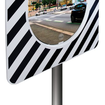 Miroir réglementaire d’agglomération cadre Noir et Blanc