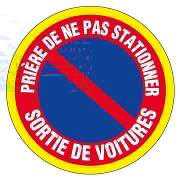 Panneau d'interdiction Ø 300 mm - Haute visibilité