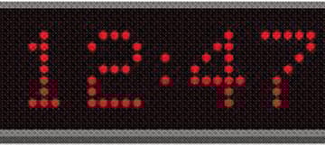 Horloge à diodes