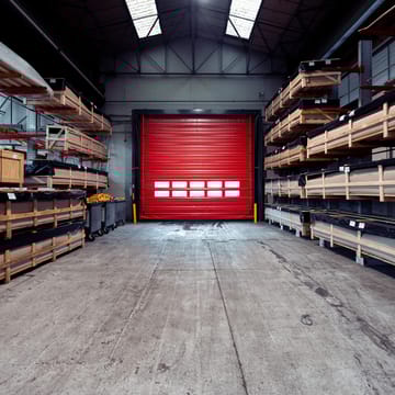Porte souple automatique à empilage rapide