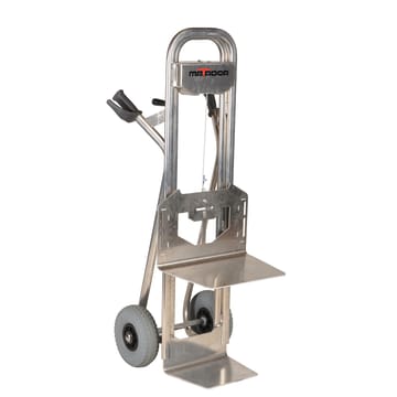 Diable professionnel en aluminium, double bavette