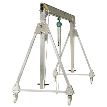 Portique d'atelier mobile pliable en aluminium