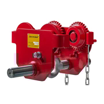 Chariot porte-palan à chaîne ou à poussée