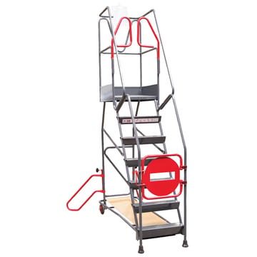 Plateforme mobile à immobilisation automatique