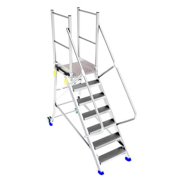 Estrade aluminium pour accès frontal camion