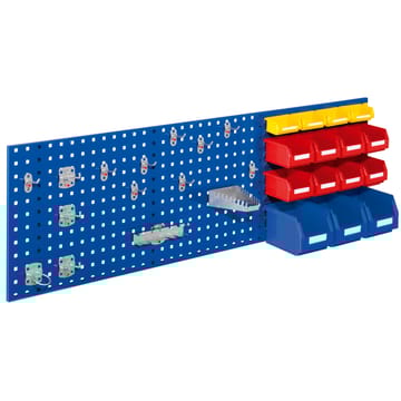 Kit panneau perforé et panneau à fente avec accessoires