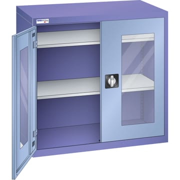 Armoire portes battantes transparentes