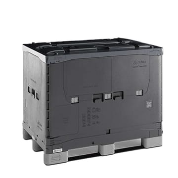 Caisse palette pliable avec couvercle