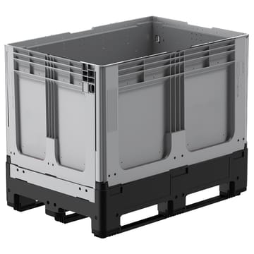 Caisse palette pliable sur 3 semelles