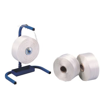 Dévidoir portable pour feuillard textile