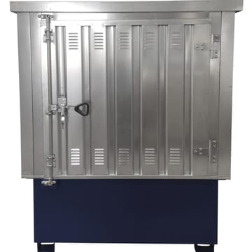 Box de stockage avec rétention pour IBC