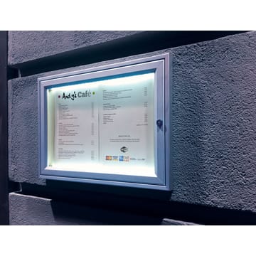 Vitrine d'affichage extérieur