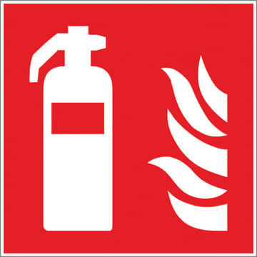 Panneau d'incendie 200 x 200 mm
