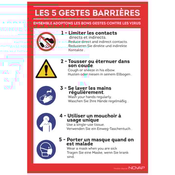 Panneau d'alerte sanitaire