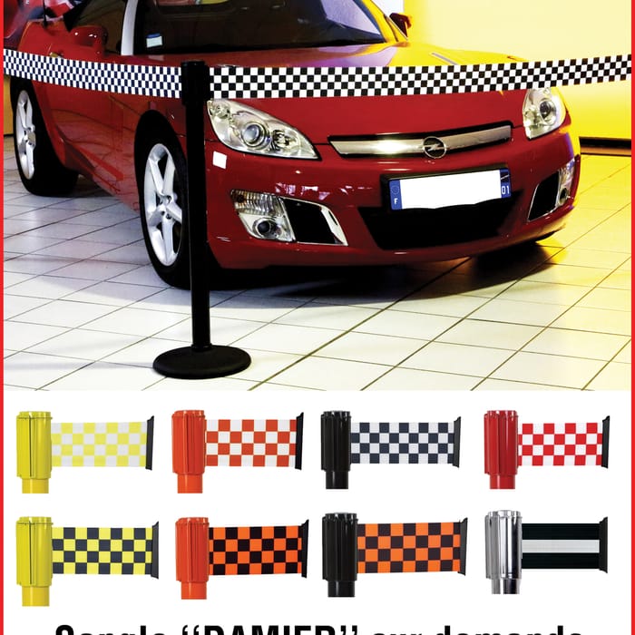 Poteau Transway® Color avec tête à sangle