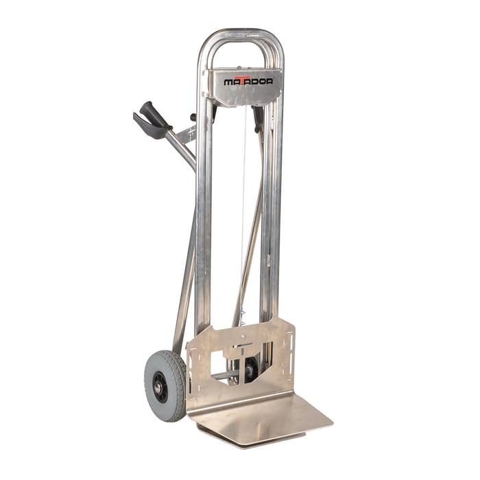 Diable professionnel en aluminium, double bavette