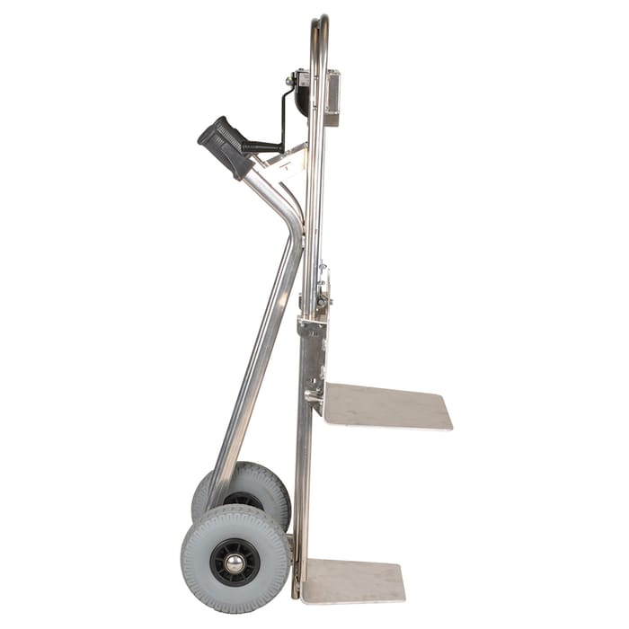 Diable professionnel en aluminium, double bavette