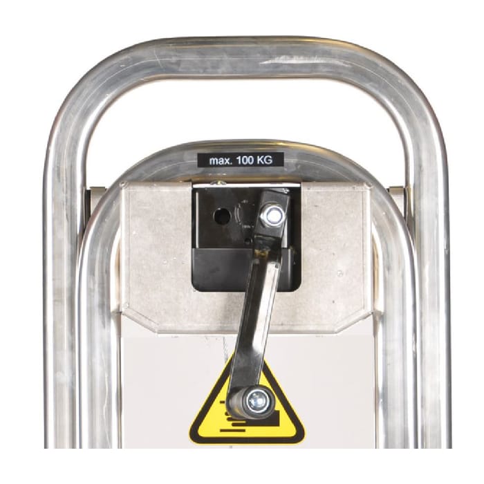 Diable professionnel en aluminium, double bavette