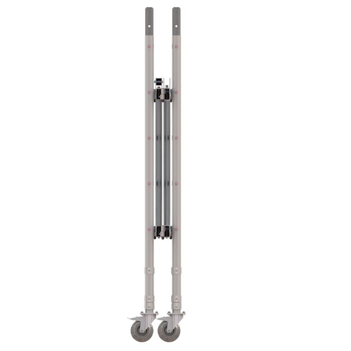 Echafaudage roulant et pliant en aluminium