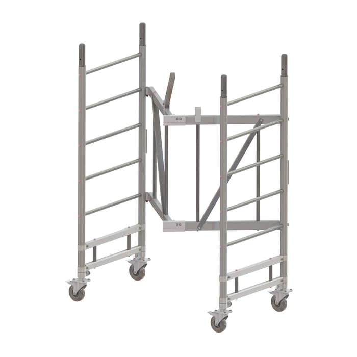 Echafaudage roulant et pliant en aluminium