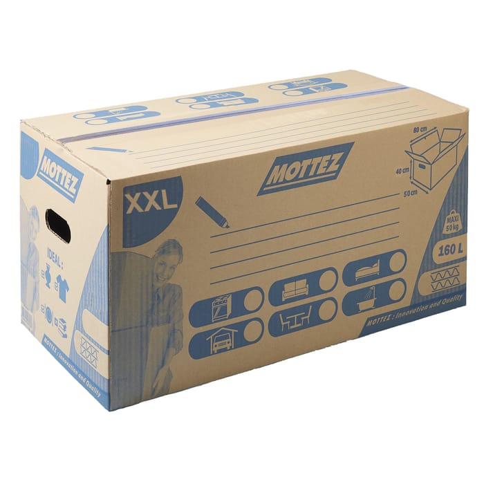 Caisse de déménagement carton fermeture automatique