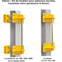 Potence murale triangulée aluminium à profil creux
