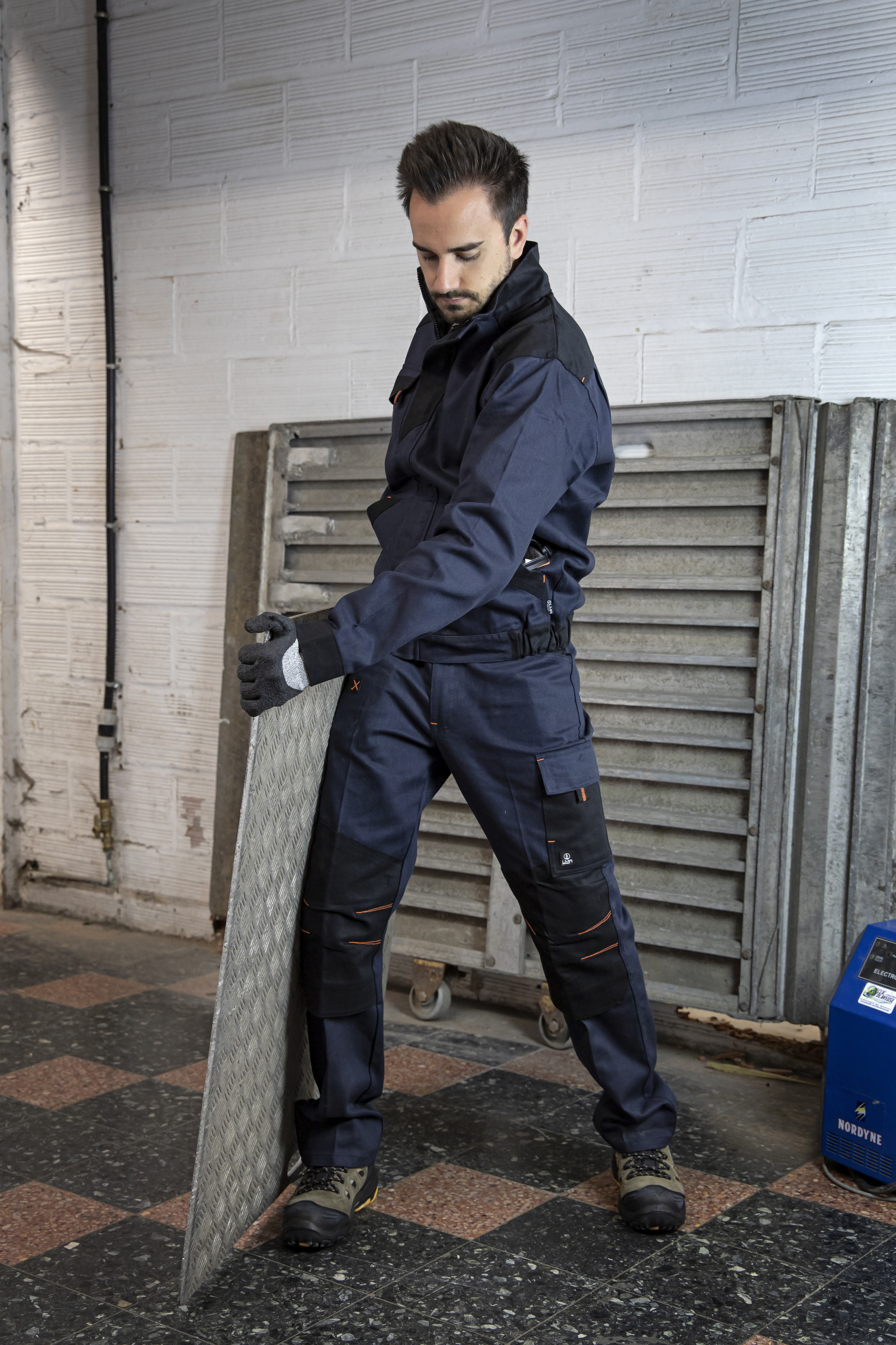 Pantalon bicolore multipoches